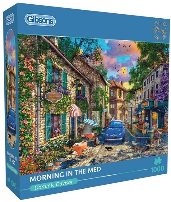 Gibsons - Morning in the Med (door Dominic Davison) - 1000 stukjes 68×49cm (b×h) - Legpuzzel voor volwassenen