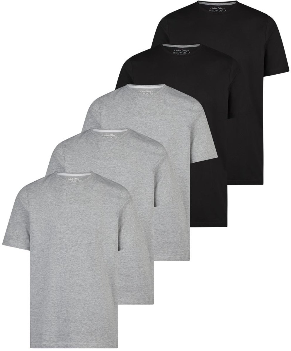 Redmond Heren t-shirt 5 pack Basic