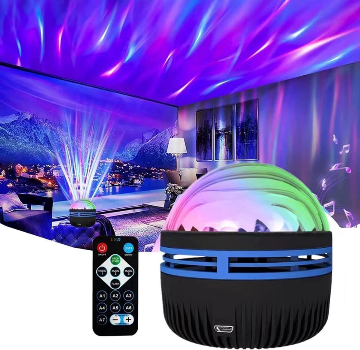 NBAP® Noorderlicht Projector - Galaxy Lamp - Aurora Projector