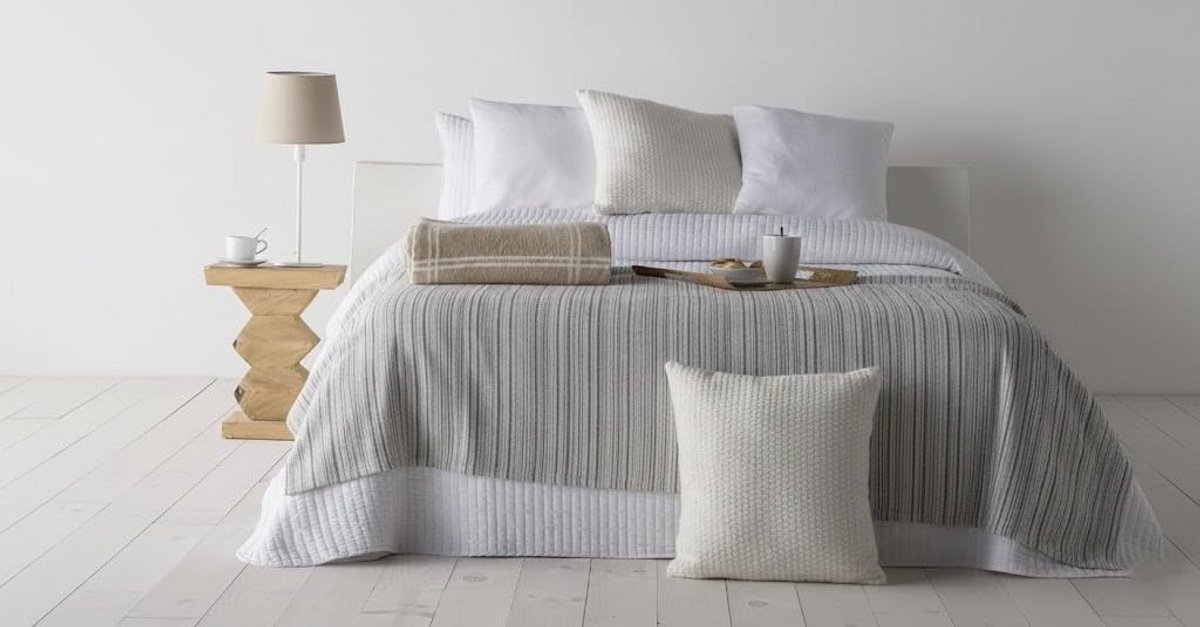 Multifunctionele sprei 230 x 260 cm grijs voor woonkamer