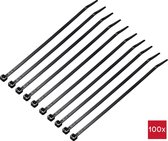 TRU COMPONENTS TC-12523668 Serre-câbles solaires 200 mm 4.6 mm noir 100 pc(s)