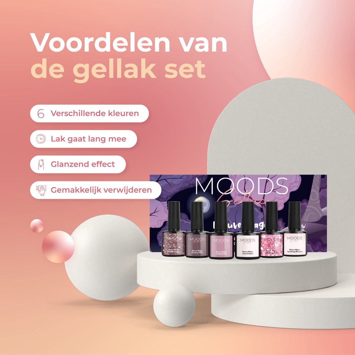 Moods Gellac 6-delige Set – 48 ml - Afbeelding 5
