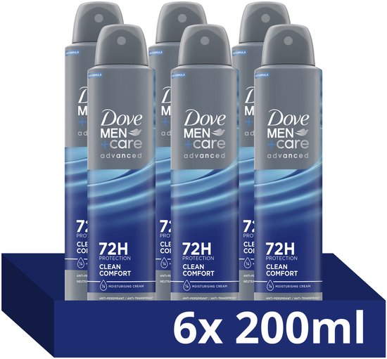 Dove Men+Care - Anti-Transpirant Deodorant Spray - Advanced - 6 x 200 ml