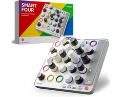 GiiKER Smart Four - 3D AI-aangedreven - 4 op een rij spel - Strategische bordspellen met geïntegreerde scheidsrechter voor 1-2 spelers - Reisspellen voor kinderen van 6-12 jaar en ouder - Verjaardagscadeau voor kinderen - Familiespelavond