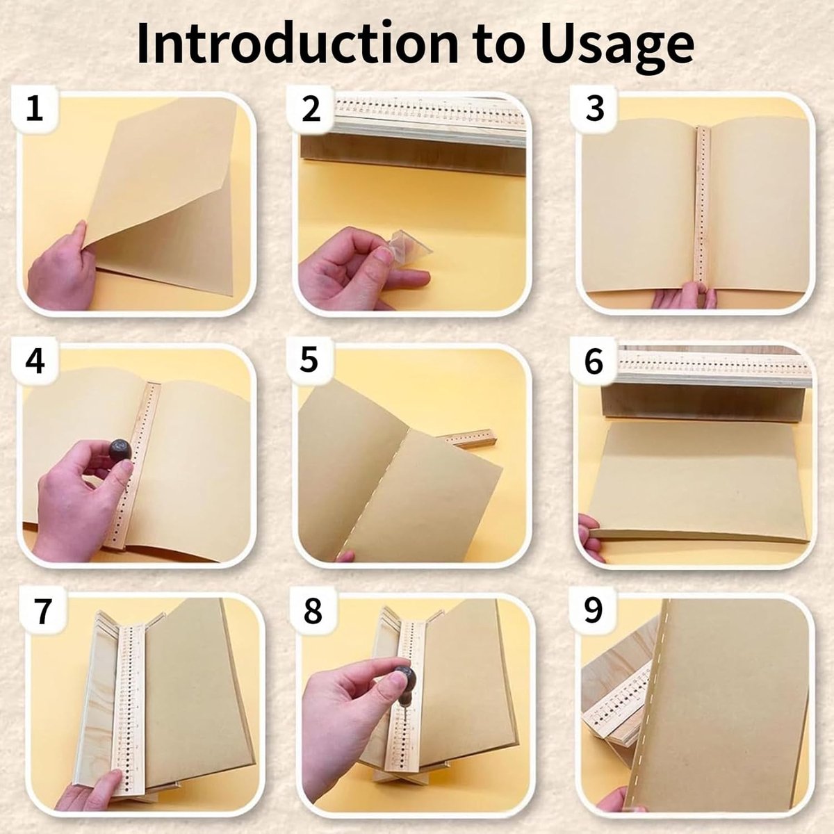 Boekbind Gereedschap - Inbindmachine - Gereedschap - Boekbindgereedschap - voor Boekbinding en DIY Ambachten - Handgemaakte boeken maken - 32cm thumbnail 2