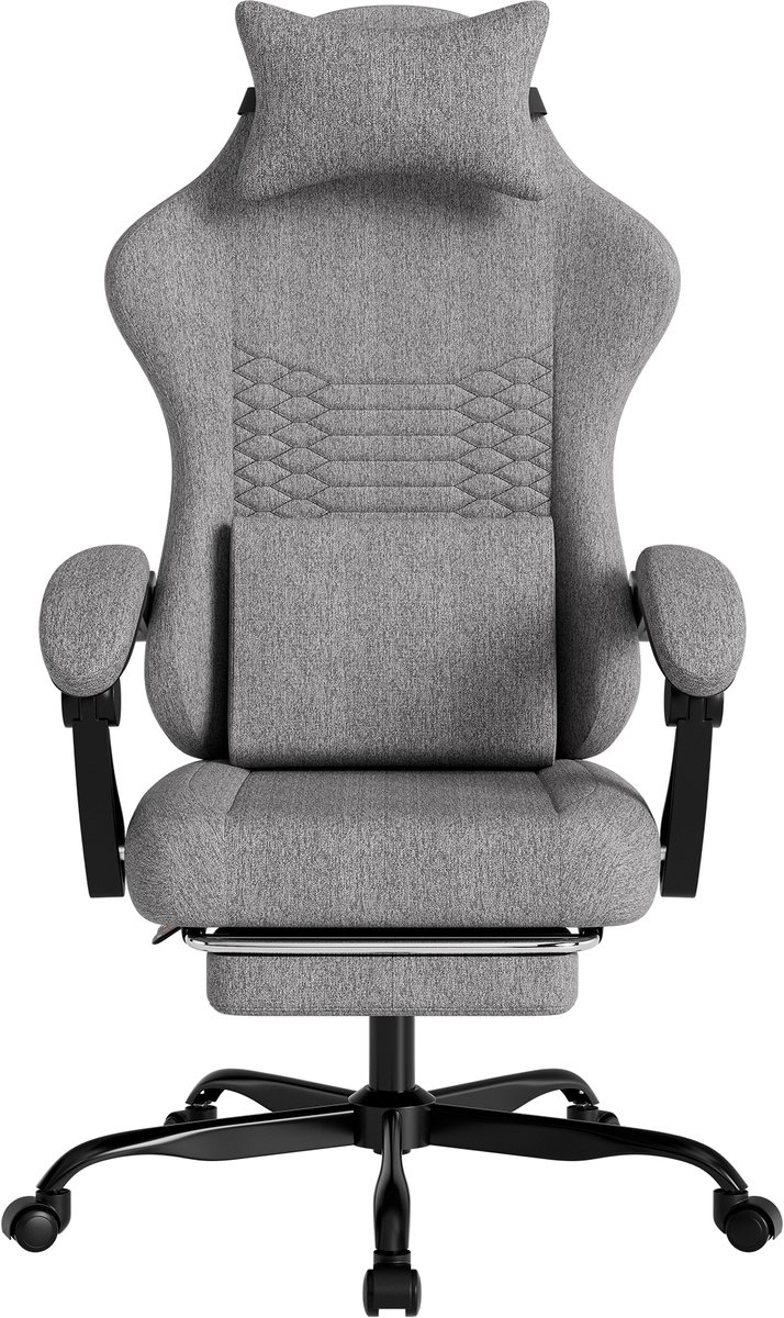 Gamingstoel Ergonomisch met Massage en Hoofdsteun - - Product - €89,99