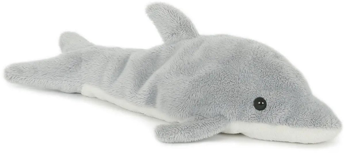Heunec Pluche dolfijn knuffel - 23 cm - speelgoed - Zeedieren dolfijnen knuffeldier - Dierenknuffels