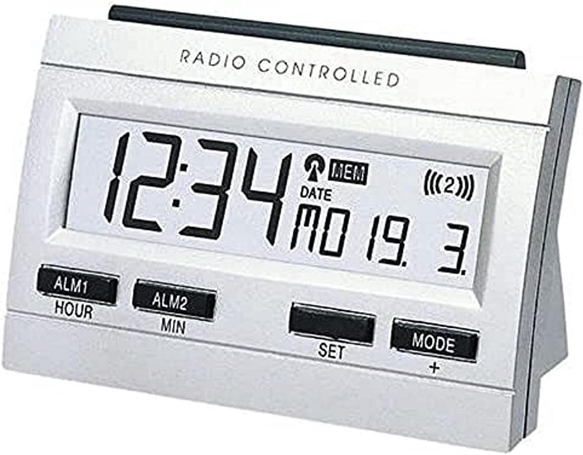 Digitale wekker met binnentemperatuur en geheugenfunctie