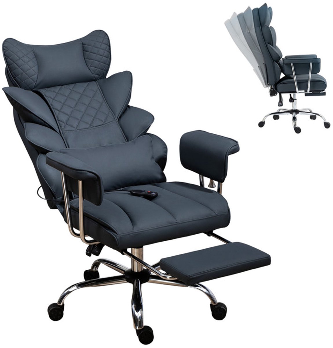 Solenne Ergonomische Bureaustoel met Voetensteun voor Grote Personen - Solenne - €173,00