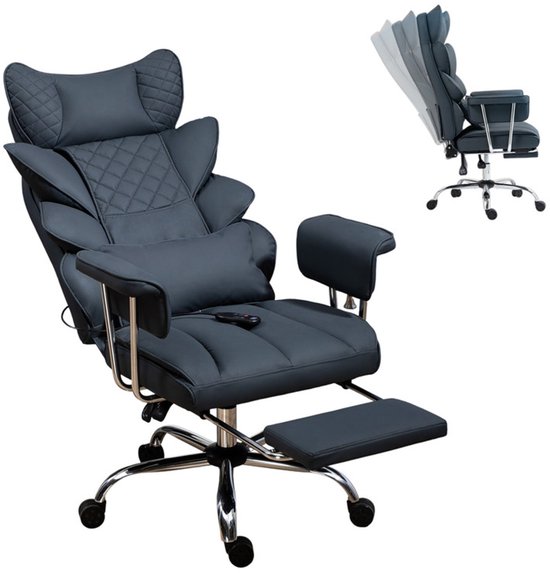 Solenne Ergonomische Bureaustoel met Voetensteun voor Grote - Solenne - €173,00