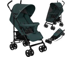 Lionelo Elia - Buggy - Lichte 7kg en Duurzame Kinderwagen - Paraplu Buggy - 5-Punts Gordel - Rijke set - Grote Mand - Muskietennet - Geschikt voor Kinderen tot 15 kg - Verstelbare rugleuning tot Ligpositie en voetensteun - van 6 maanden tot 5 jaar