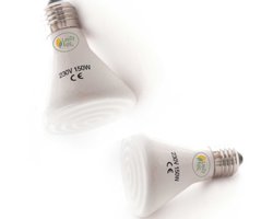 LayZyEgg® Keramische Infrarood Warmtelamp 60 Watt – 2 STUKS - Donkerstraler zonder licht - E27 Fitting - 20.000 Branduren – Warmtebron – Geschikt voor Terrarium & Opfok – Voor Kuikens, Reptielen, Pulletjes, Pups & Kittens