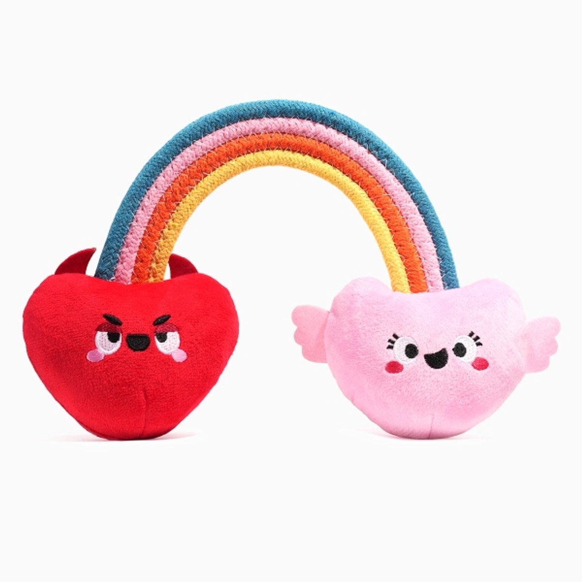 Hugsmart - Hondenspeelgoed - Valentijn - Regenboog - Hartjes