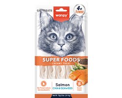 Wanpy - likbare snack - Zalm, Chiazaad & Zeewier- Superfoods - 3x 5 stuks