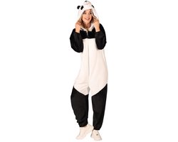 Panda Onesie Volwassenen Unisex Zwart / Wit Dieren Maat XS/S