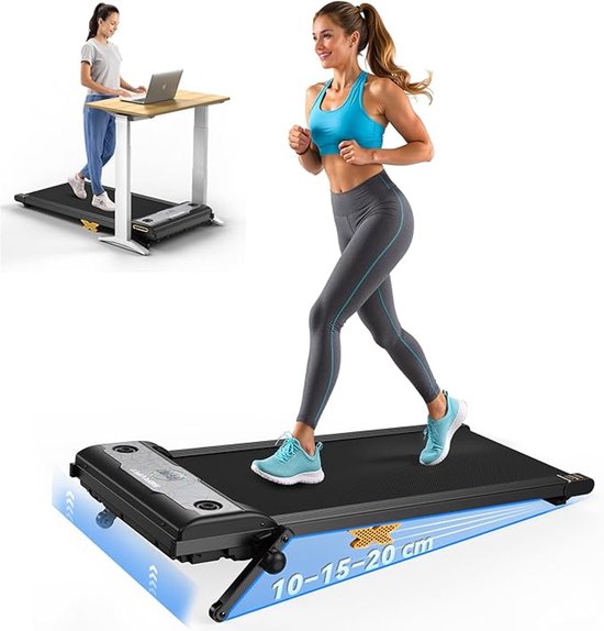 LeeuwenChoice® Wandelpad Met Helling - Loopband Voor Thuisgebruik - Met Afstandsbediening & Led Display - Fitness Apparaat - Hardloopband Tot 7 KM/Uur - Voor Cardio
