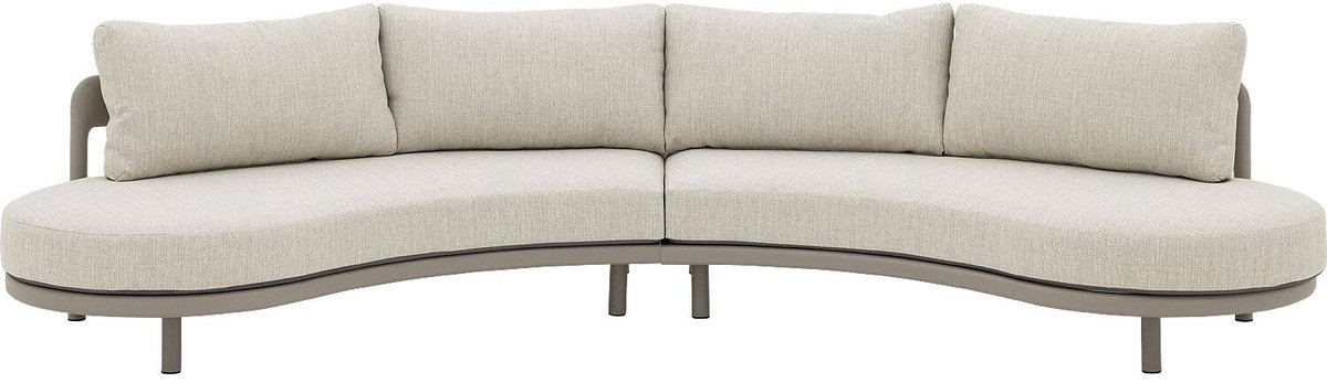 Goossens Zitmeubel Catch of the Day - Buitenstof - beige - 345 x 68 x 107 cm