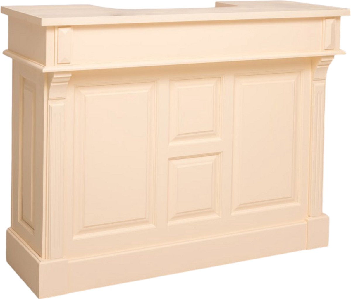 Klassiek landelijk bar/balie/toonbank/receptie – 120 cm – cream/vanille (PS1003)