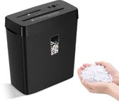 ADSafety Papierversnipperaar P4 Cross Cut - Papiervernietiger Voor Thuis & Kantoor - 13 Liter - 8 Vellen - Vernietigt ook CD's & Pasjes - Zwart