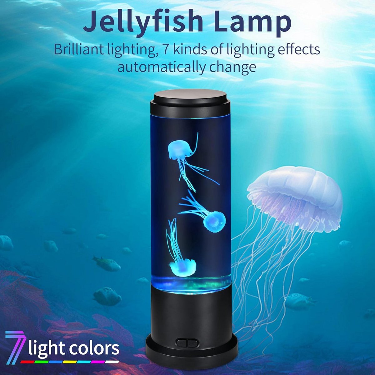 LED Kwallen Lamp met Kleurverandering voor Sfeervolle Kinder- en Slaapkamerdecoratie