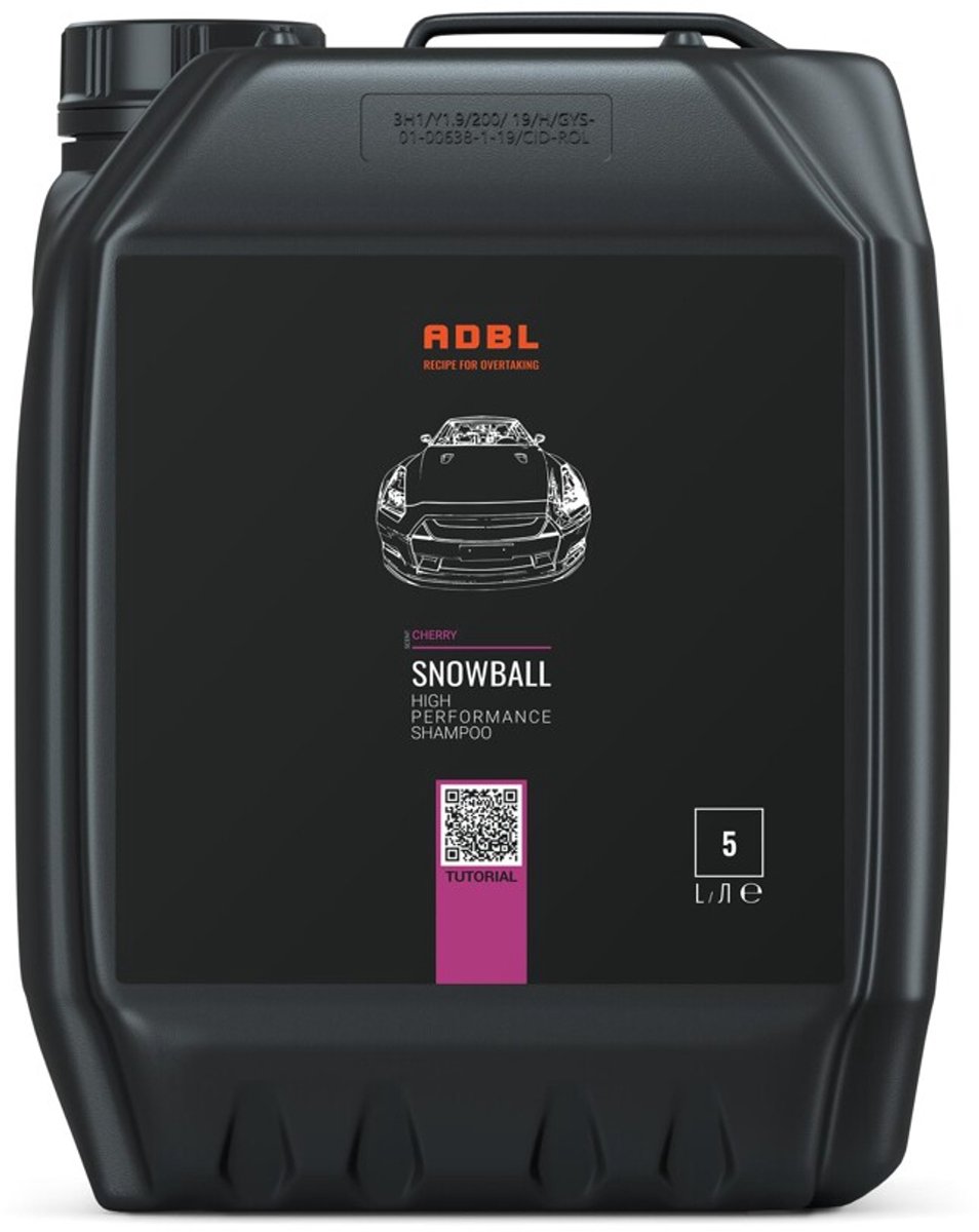 ADBL Snowball Autoshampoo – pH Neutraal – 5L – Kersengeur