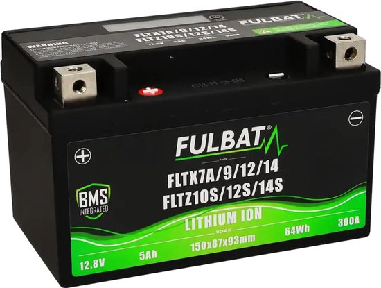 Fulbat Accu Fulbat FTX7A/9/12/14 FLTZ10S/12S/14S Lithium-ion 12V 5Ah