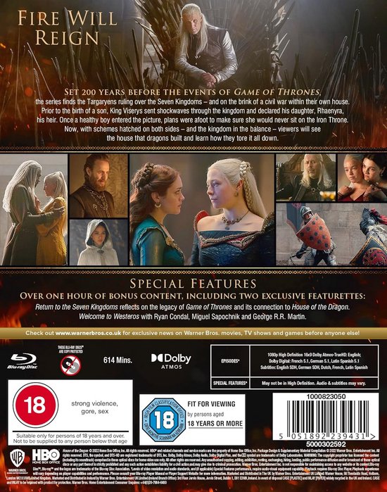 Game of Thrones Prequel: Seizoen 1 Blu-Ray — afbeelding 3