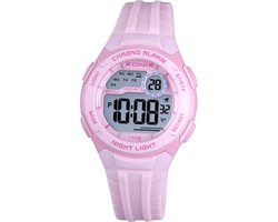 XONIX-dameshorloge-digitaal-model BBO-002-roze-100 meter waterdicht-zwemmen-alarm-stopwatch-verlichting-diameter 33 mm-datum
