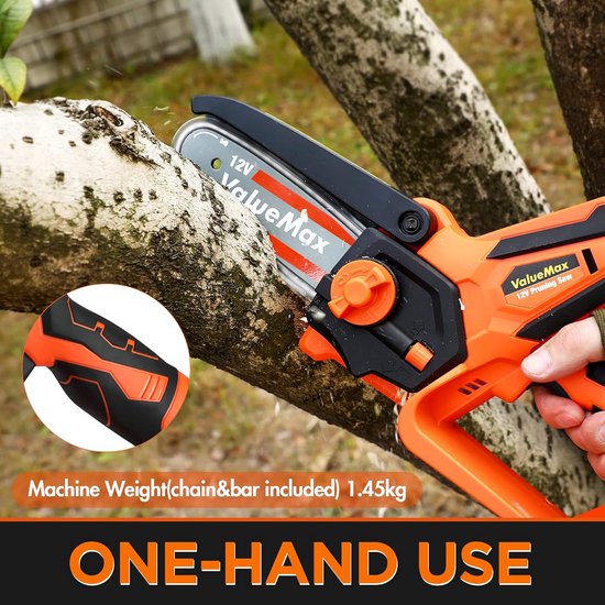 Draagbare Accukettingzaag Batterij Aangedreven voor Snoeien en Hout — afbeelding 4