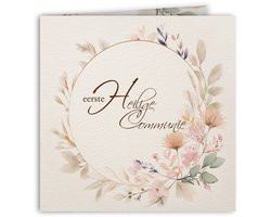 CI101 - Communiekaarten - Communie uitnodigingen - Uitnodigingen set - Uitnodigingen met enveloppen - Heilige communie