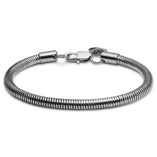 4 stuks herenarmband, zilver, roestvrij staal, armband voor heren