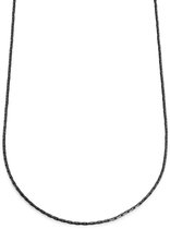 Essentials | Collier à maille forçat couleur gris foncé 2 mm