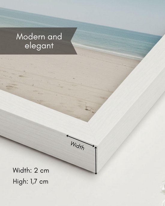 FRAMO 35mm fotolijst 36 x 128 cm | goud wazig | handgemaakte MDF-lijst met maat gemaakt onbreekbaar kunstglas en robuuste MDF-achterwand