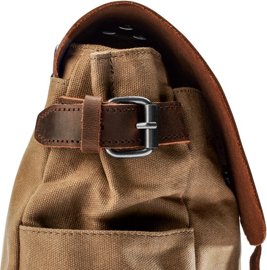 Sac à bandoulière de style vintage couleur havane