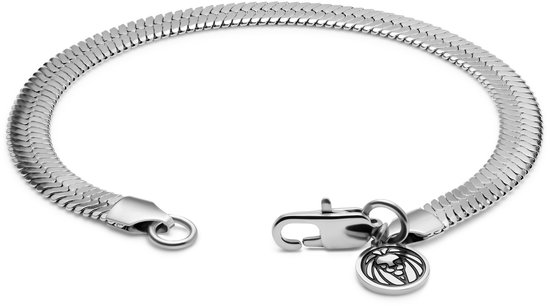 Essentials | 6 mm Zilverkleurige Armband met Visgraatschakels