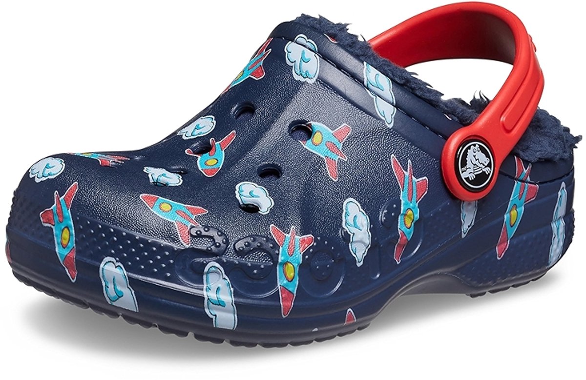 Crocs Baya Gevoerde Binnenkant Printed Navy Maat 27/28 US C10