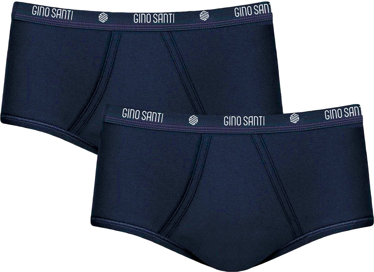 Heren Maxi met Gulp Navy Gino Santi | 2pack men basic slips | Maat L