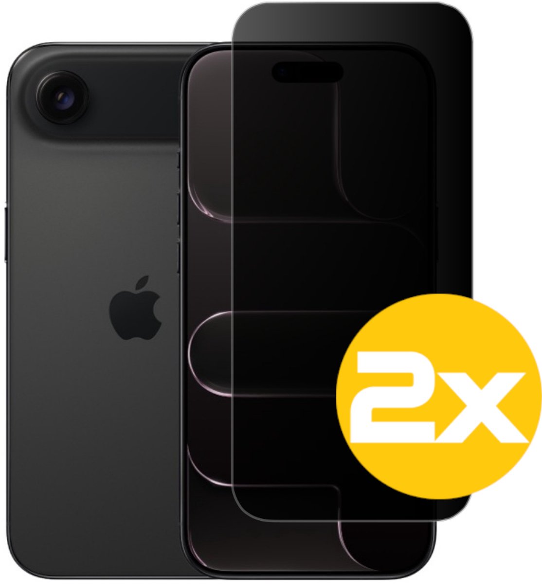 Privacy Screenprotector Geschikt Voor iPhone AIR - Volledige Beschermglas - 2 Stuks