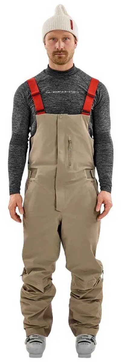 The Mountain Studio 3l Hybrid Shell Bib Broek Beige S