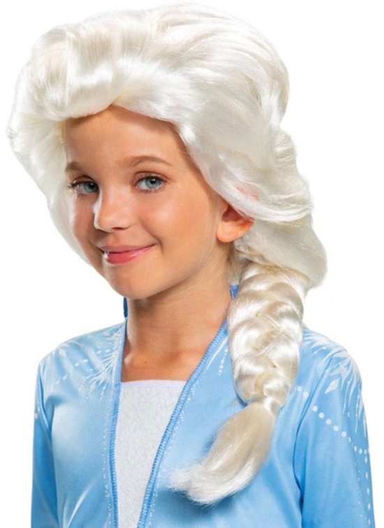 DISNEY - FROZEN 2, Elsa Wig - Kind, Maat One Size Kind, Meisjes