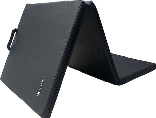 Sportmat Opvouwbaar - Zwart - 180 x 60 x 5 cm - Extra Dik - Opvouwbare Yogamat - Inklapbare Fitnessmat - Vloermat voor Yoga, Meditatie, Sport en Turnen - Turnmat van Aya. — afbeelding 5