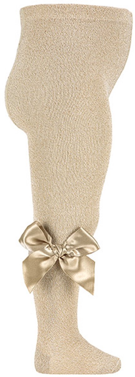 Cóndor Maillot Lurex/Glitter Satijnen Strik | 3329/1 | Linen/Beige/Goud (313) | 32-35 | maat 8