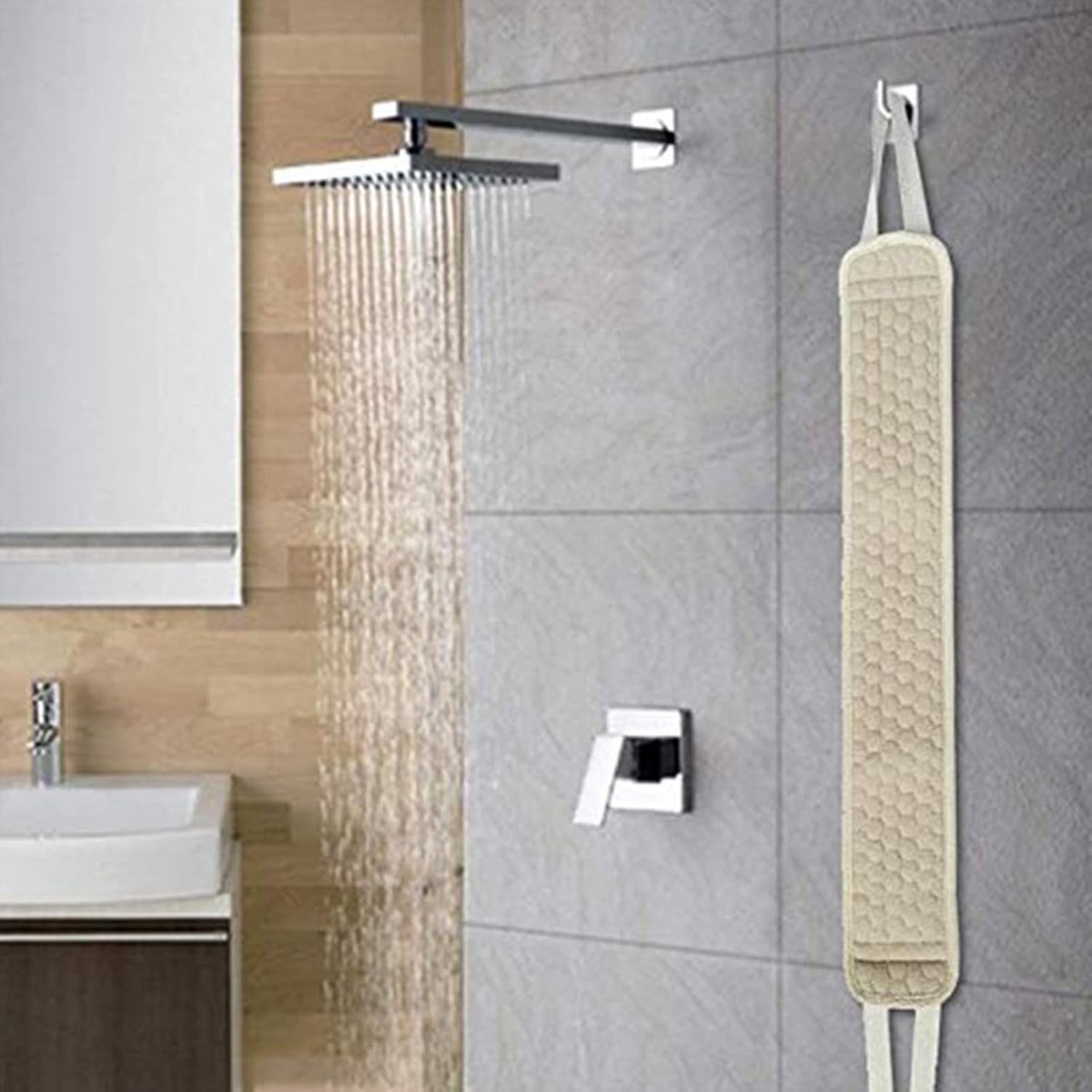 Dubbelzijdige Rugschrobber voor Douche en Bad - Duurzaam en Effectief Reinigen