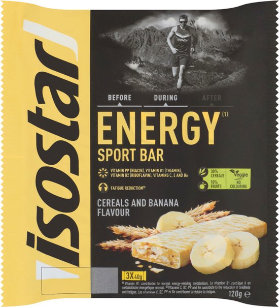 Isostar High Energy Banaan - 3 stuks Sportreep - 1 verpakking van Merkloos — afbeelding 4