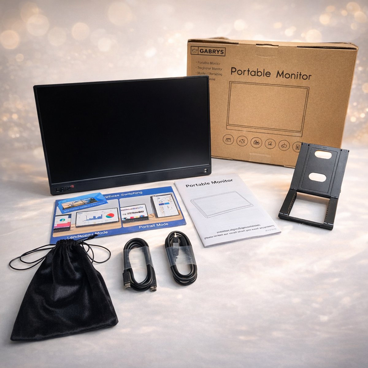 Gabrys® 15,6 Inch Portable Monitor Full HD USB-C - afbeelding 2