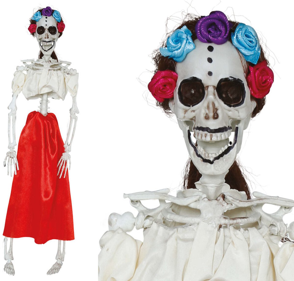 Grappig skelet Catrina 40cm