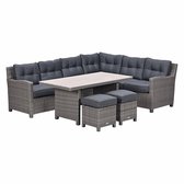 Garden Impressions Jaru lounge dining set 5-delig rechts - light teak vironwood