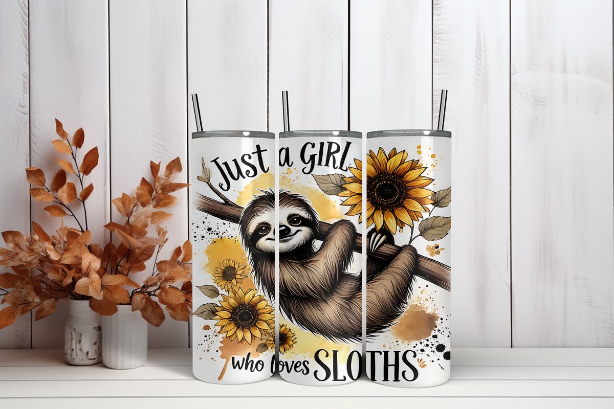 Thermosbeker Luiaard - 600 ml RVS Tumbler met Rietje - Cadeau - Schoolbeker - Antilek dop - Vaatwasserbestendig - Werkbeker - To go beker - Zomaar
