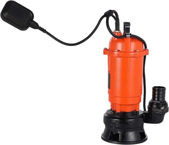 VEVOR 1500w Dompelpomp, 22800 L/U, Gietijzeren Vuilwaterpomp met Automatische Vlotterschakelaar, 18 M Opvoerhoogte, voor Het Wegpompen van Vuil Water, voor Zwembaden, Vijvers En Overstroomde Gebieden van Merkloos — afbeelding 2