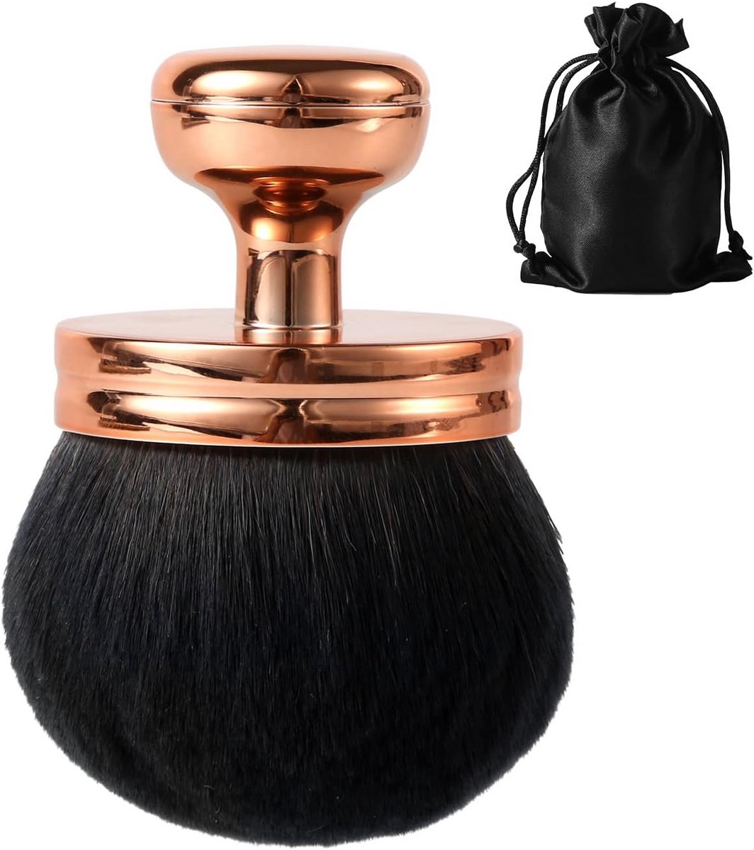 Grote Lichaamsborstel voor Zelfbruiner en Make-up - Blend & Blur Applicator met Opbergtas